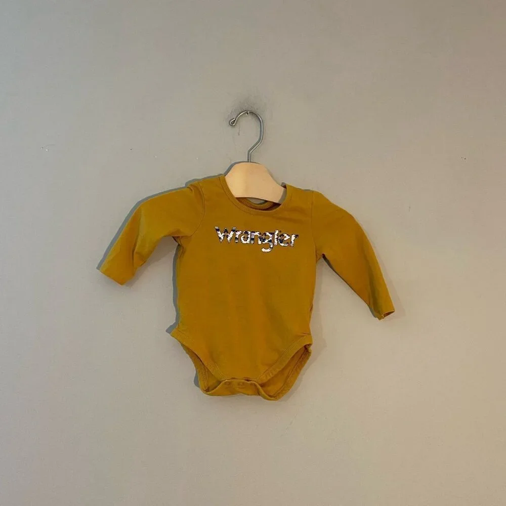 $11 ADD ON Wrangler long sleeve bodysuit Janie and Jack Baby Gap‎ Zara Old Navy